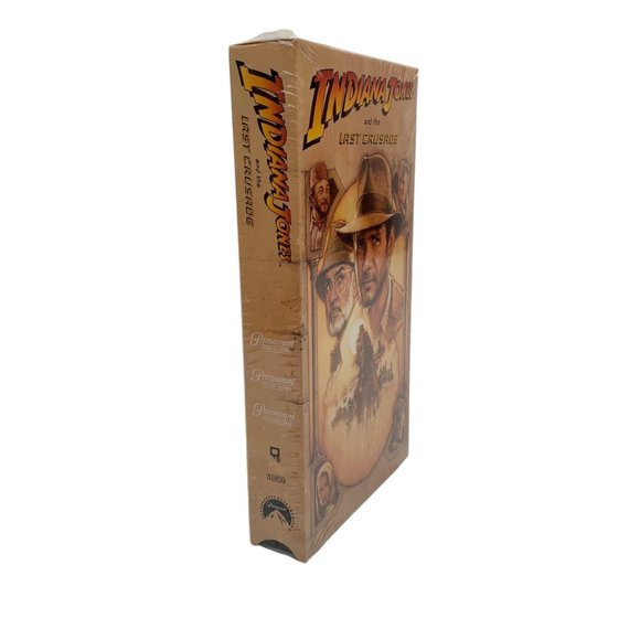 Indiana Jones and the Last Crusade VHS Harrison Ford Watermark Factory Sealed - Picture 4 of 9